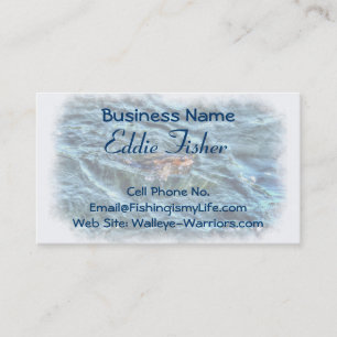 Carte De Visite Walleye Fishing Outdoor Fisherman's Sport Biz Card