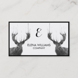 Carte De Visite Watercolor Animal Deer