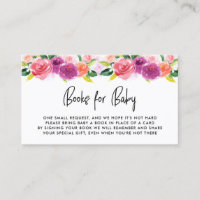 Watercolor Spring Florals violets Livres pour bébé