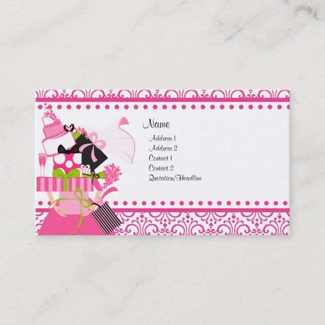 Carte De Visite Wedding planner (Devant)