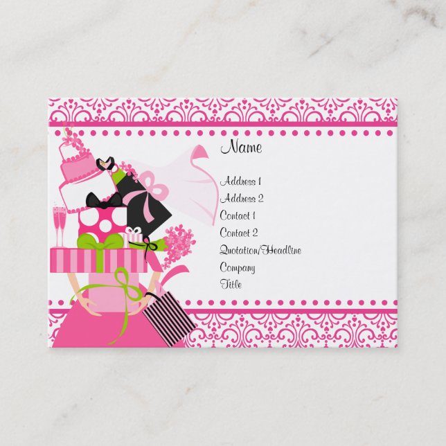 Carte De Visite Wedding planner (Devant)