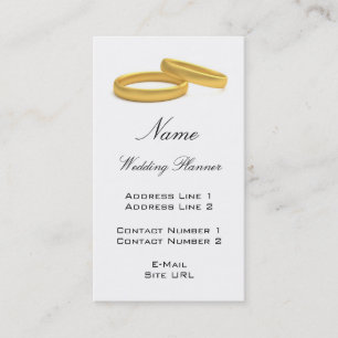 Carte de visite wedding planner