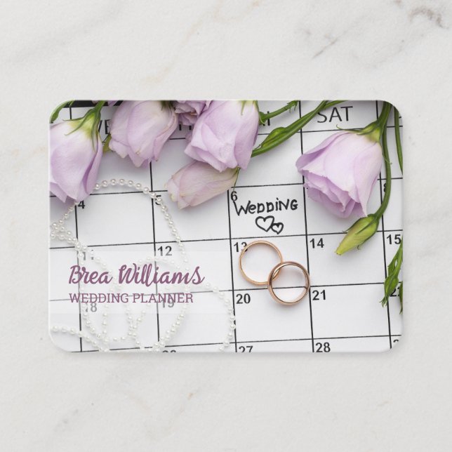 Carte De Visite Wedding planner (Devant)