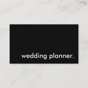 Carte De Visite wedding planner.