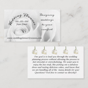 Carte de visite wedding planner 3,5 pouces x 2,0 p