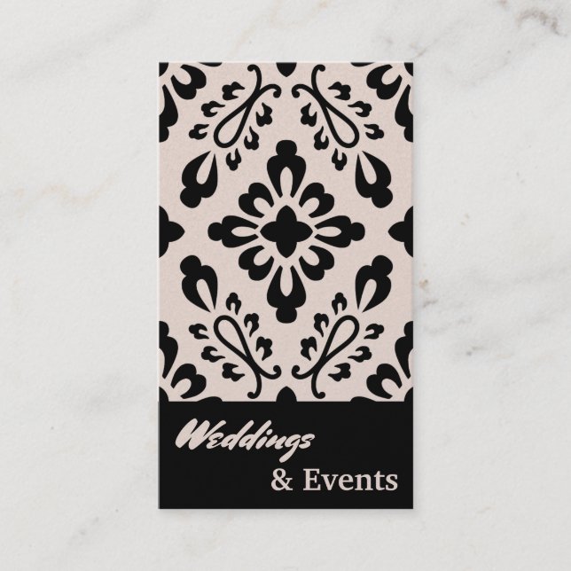 Carte De Visite Wedding planner. Approvisionnement. Épouser des (Devant)