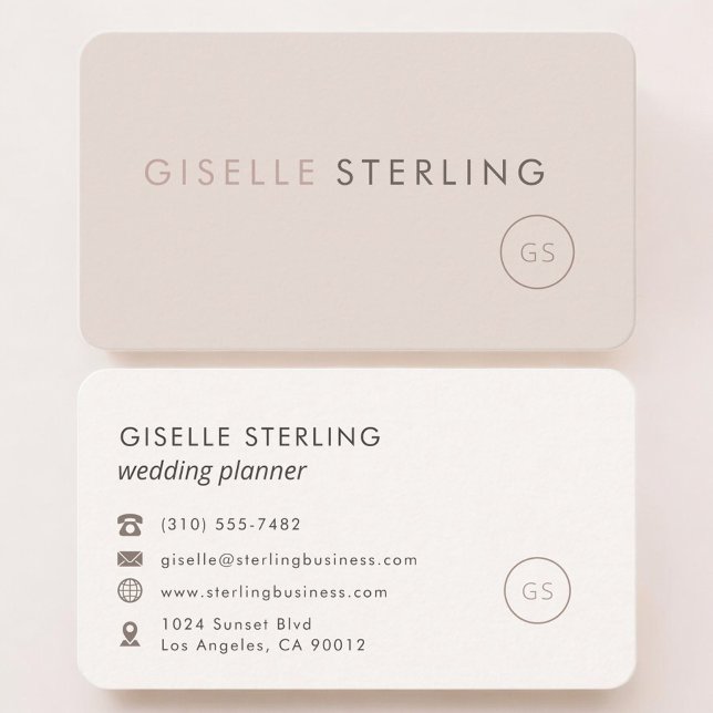 Carte De Visite Wedding Planner Feminine Professional (Créateur téléchargé)