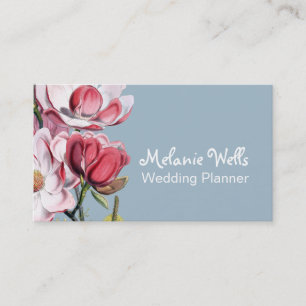 Carte De Visite Wedding planner Magnolias Luxuriant Avec Type Whim