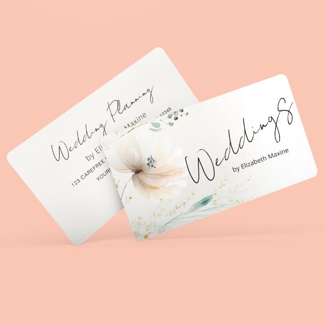 Carte De Visite Wedding planner Moderne Boho (Créateur téléchargé)