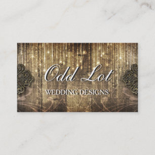 Carte De Visite Wedding planner rustique BusinessCard en métal et