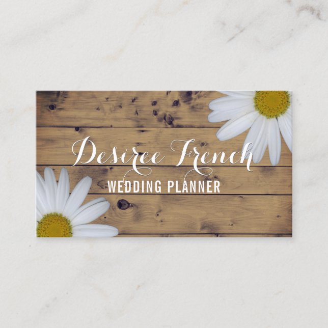 Carte De Visite Wedding planner social de fleurs sauvages de (Devant)