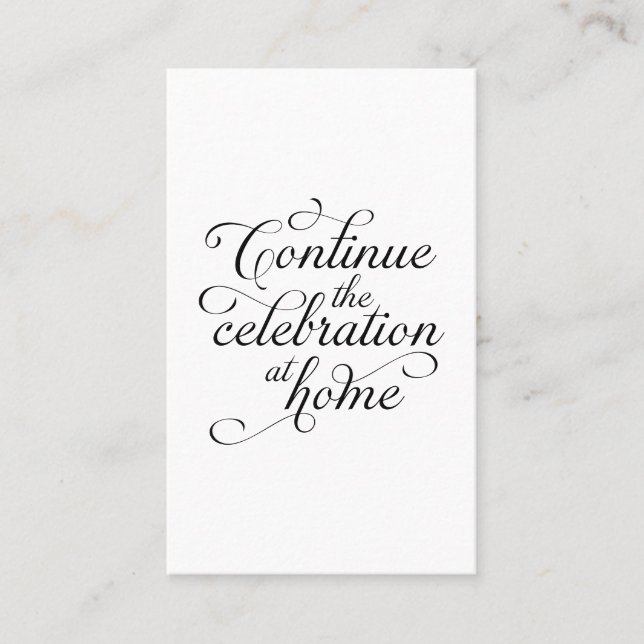 Carte De Visite Wedding Thank You Card (Devant)