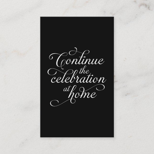 Carte De Visite Wedding Thank You Card (Devant)