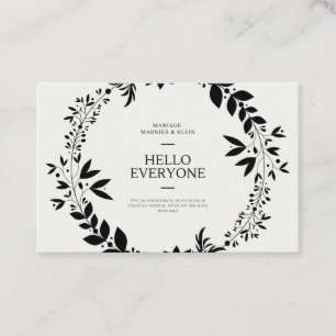 Carte De Visite weding