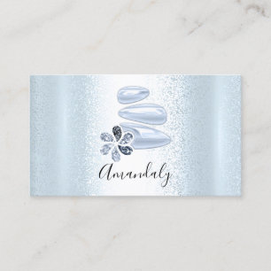 Carte De Visite Wellness Spa Massage Thérapie Réflexologie bleue