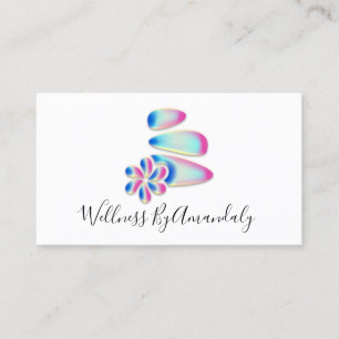 Carte De Visite Wellness Spa Massage Thérapie Réflexologie Hologra