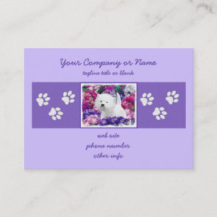 Carte De Visite West Highland White Terrier Peinture Chien Art