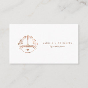 Carte De Visite Whisk Bakery Caterer Business QR Code
