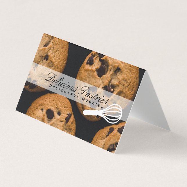 Carte De Visite Whisk | Chef pâtissier | Cookies (Devant)
