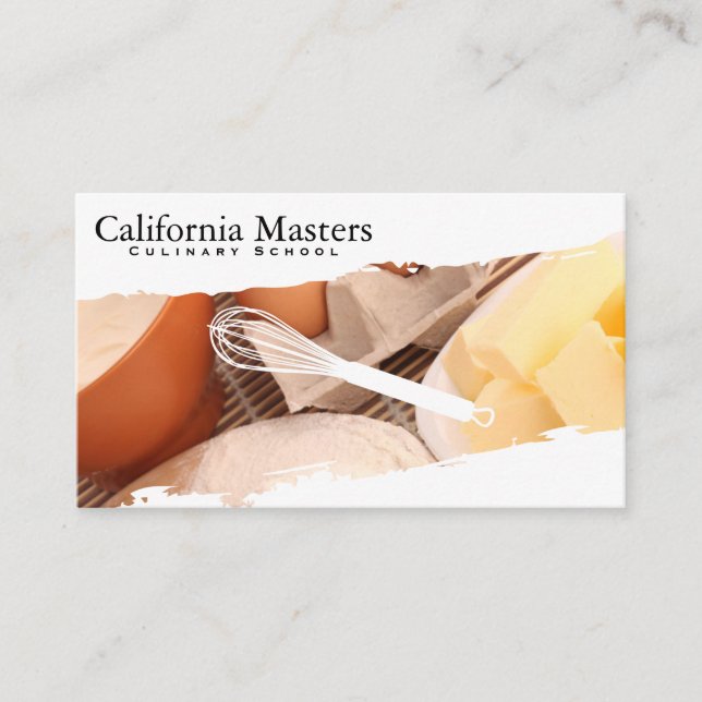 Carte De Visite Whisk | Farine d'oeufs de beurre | Culinaire (Devant)