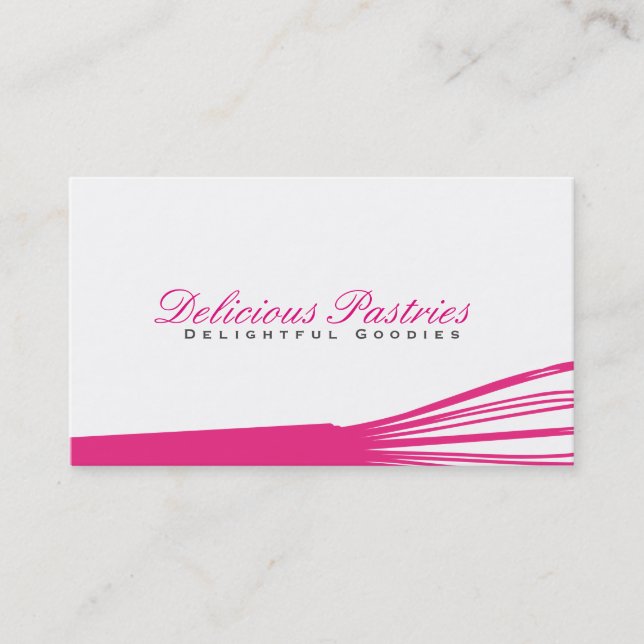 Carte De Visite Whisk III (magenta) | Maître culinaire (Devant)