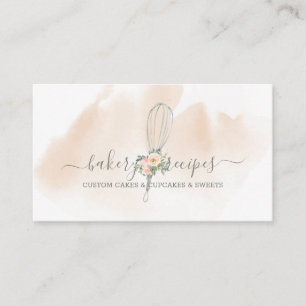 Carte De Visite Whisk Signature boulangerie mignonne chef