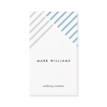 White blue assemblée modern simple minimal stripes