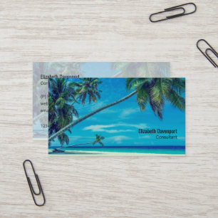 Carte De Visite White Sandy Beach