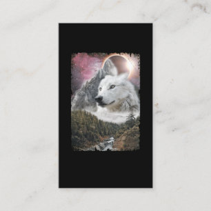 Carte De Visite White Wolf Mountains Solar Eclipse Galaxy