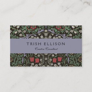 Carte De Visite William Morris Blackthorn Tapisserie Florale