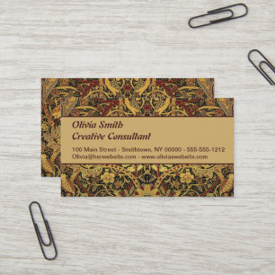 Carte De Visite William Morris Bullerswood Tapisserie Faux