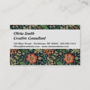Carte De Visite William Morris Compton Fond d'écran classique