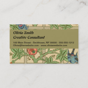 Carte De Visite William Morris Trellis Design classique de papier