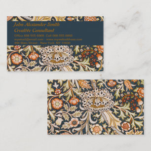 Carte De Visite William Morris Trent Garden Flower Motif classique