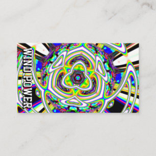 Carte De Visite WIND POWER ( vous pouvez modifier les mots )