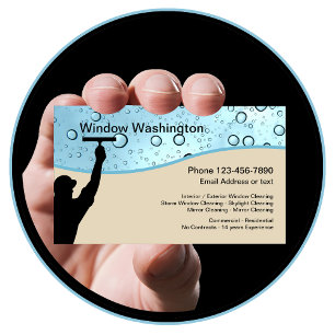 Carte De Visite Window Washing And Cleaning