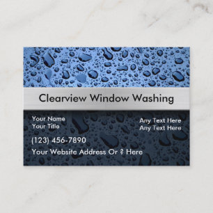 Carte De Visite Window Washing Business Cards