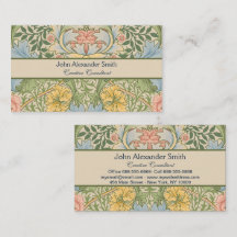 Wm Morris Myrtle Floral Art Nouveau Pastel