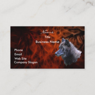 Carte de visite WOLF HEAD ou carte de profil