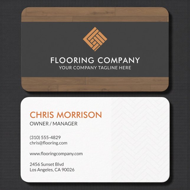 Carte De Visite Wood Flooring Professional (Créateur téléchargé)