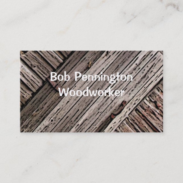 Carte De Visite Woodworker (Devant)
