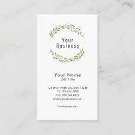 Carte De Visite Wreath moderne