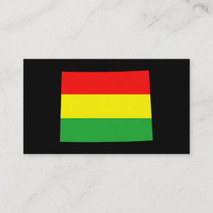 Carte De Visite Wyoming en couleurs Rasta
