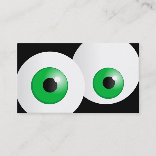 Carte De Visite Yeux verts (Devant)