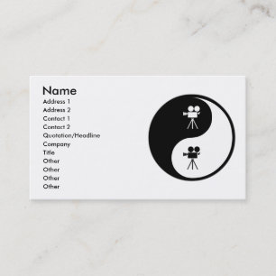 Carte De Visite Yin Yang actionnant un appareil-photo