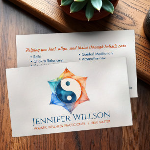 Carte De Visite Yin Yang Lotus