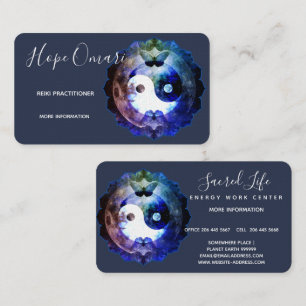 Carte De Visite Yin Yang Mystique, Spirituel Holistique