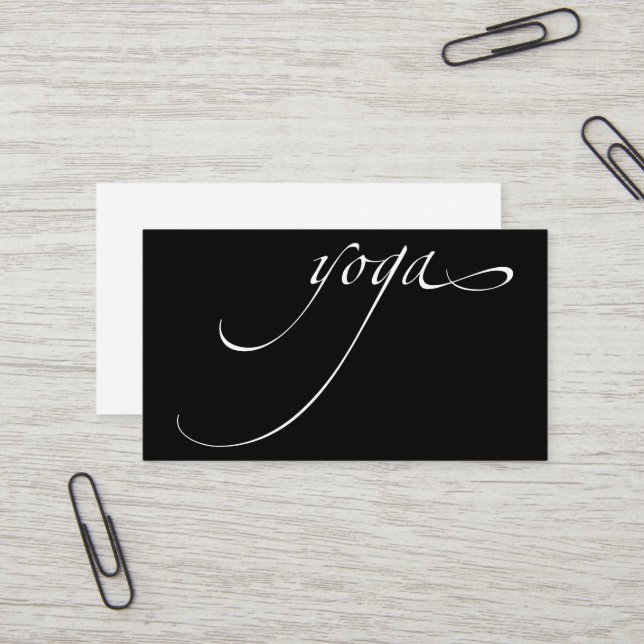 Carte De Visite Yoga (Devant/Arrière en situation)