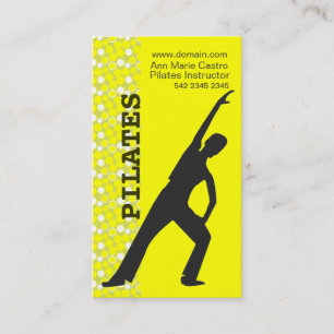 Carte De Visite Yoga aérobie de coutume de danseur de sport