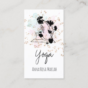 Carte De Visite *~* Yoga AP33 Rainbow Spiritual Chakra Plante